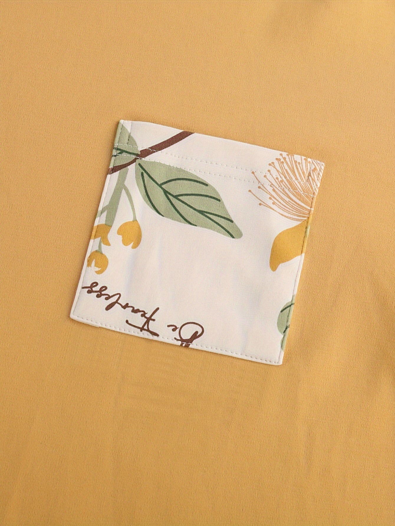 Bollyclues Women’s Yellow Floral Printed Nightwear Pajama Set | Soft Cotton T-Shirt with Printed Lounge Pants